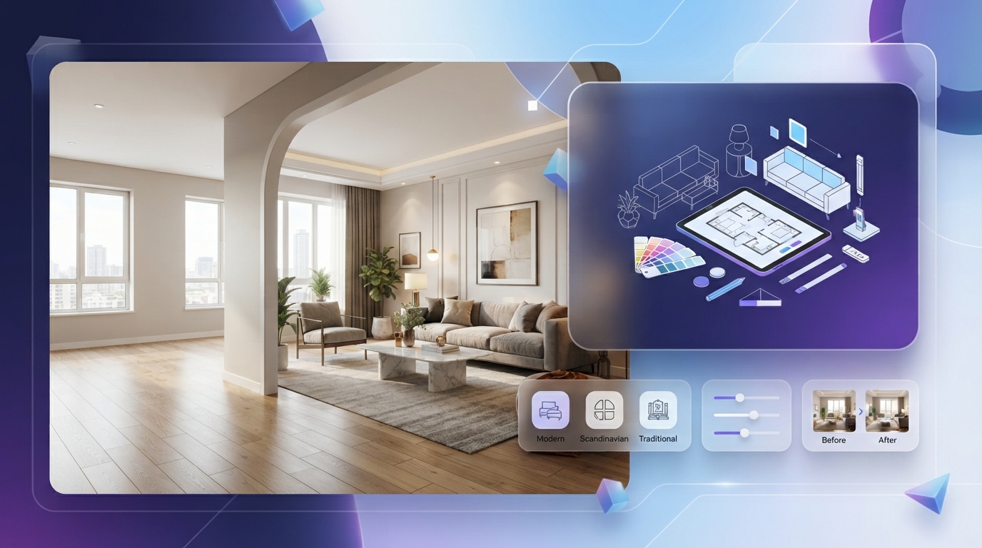 Virtual staging for real estate