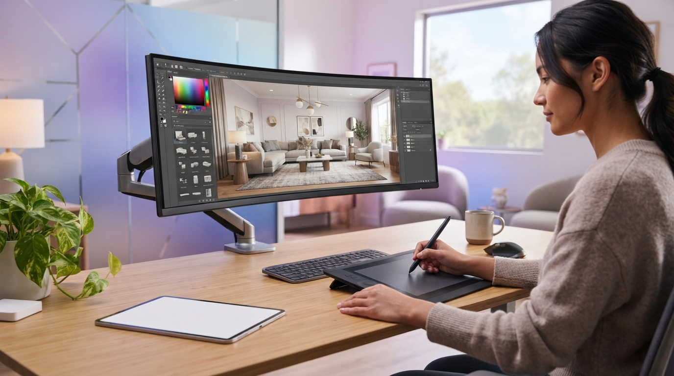 virtual staging software — illustration