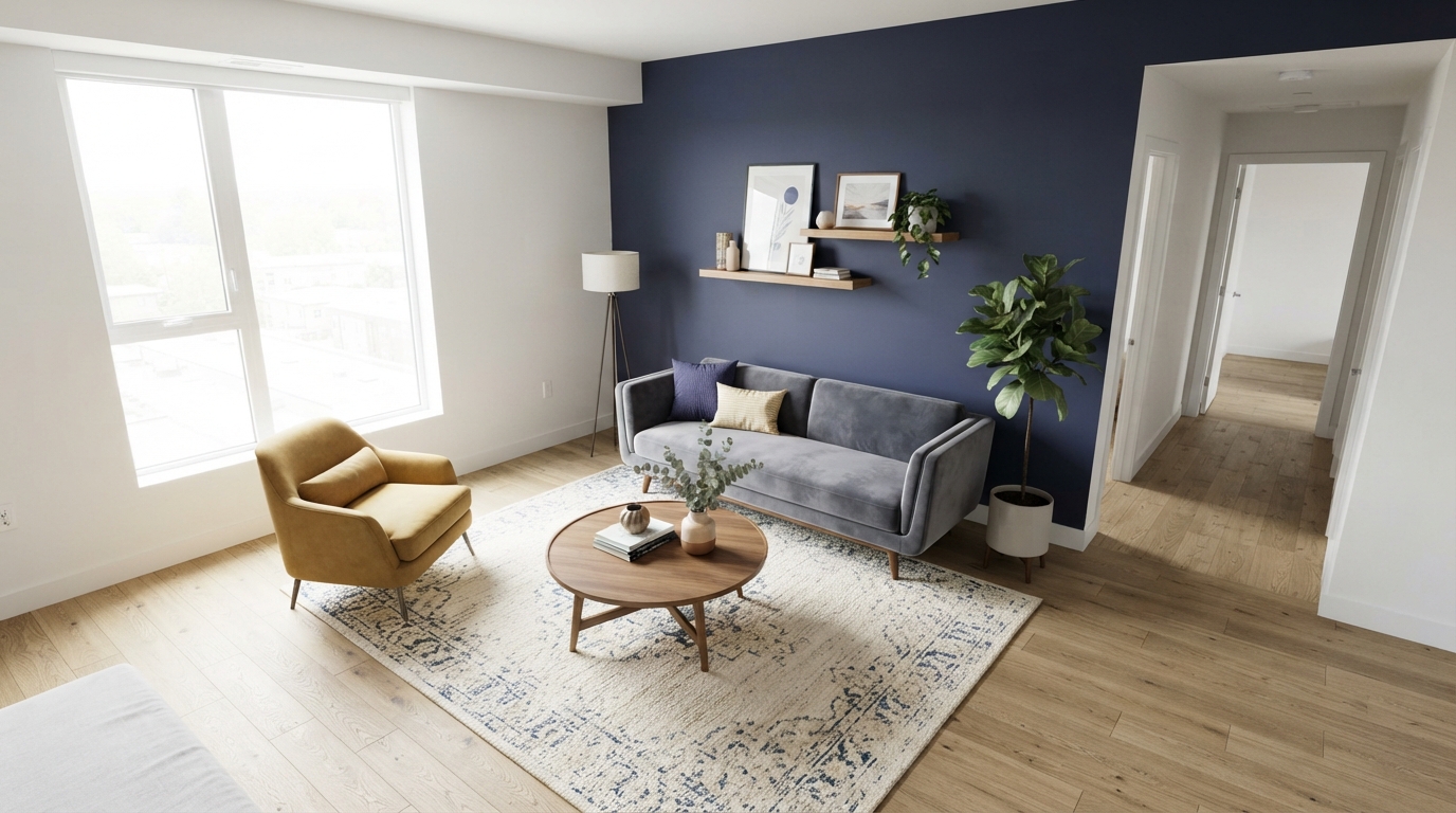 virtual staging for empty rooms — illustration