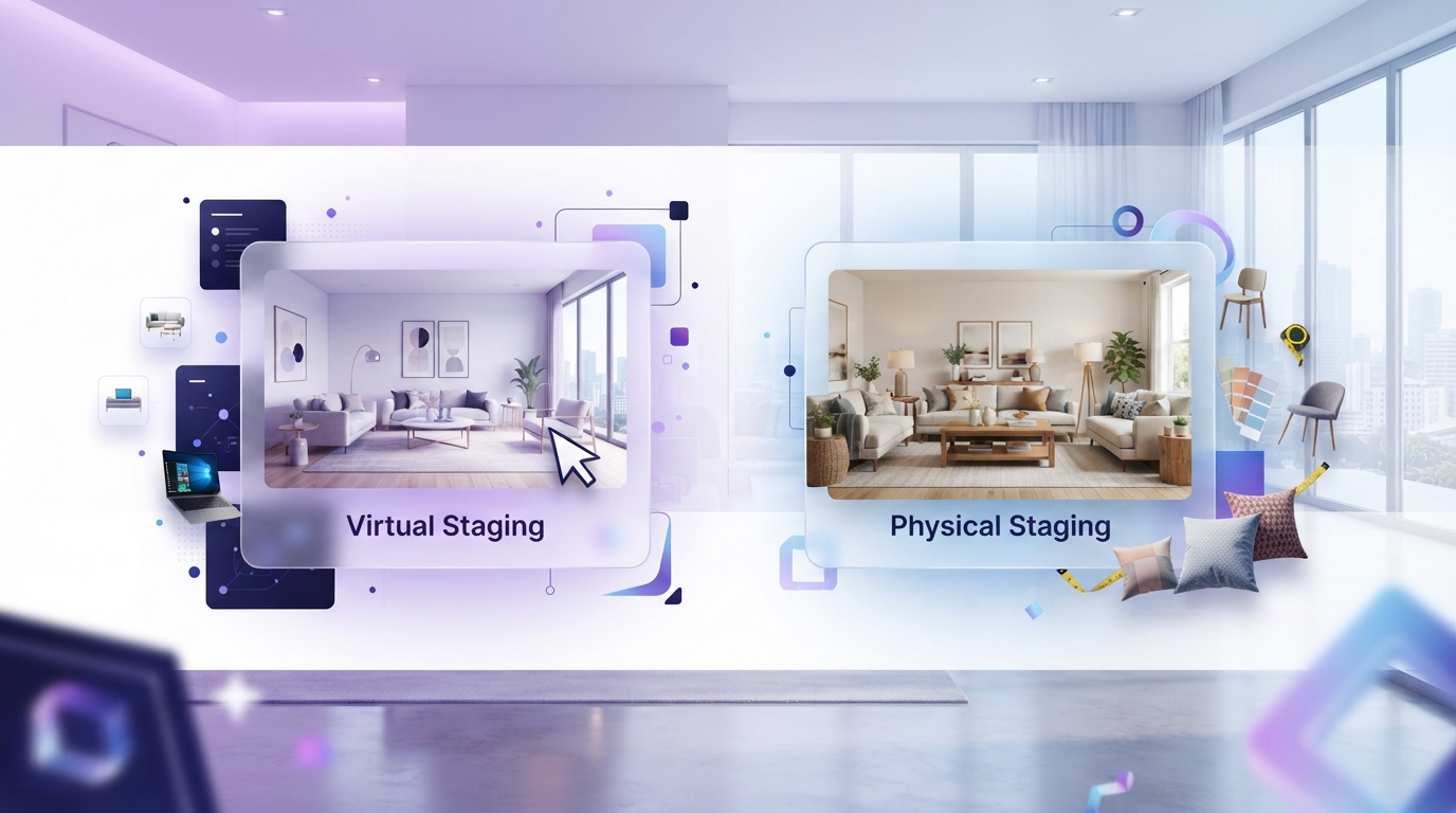 Virtual staging vs physical staging