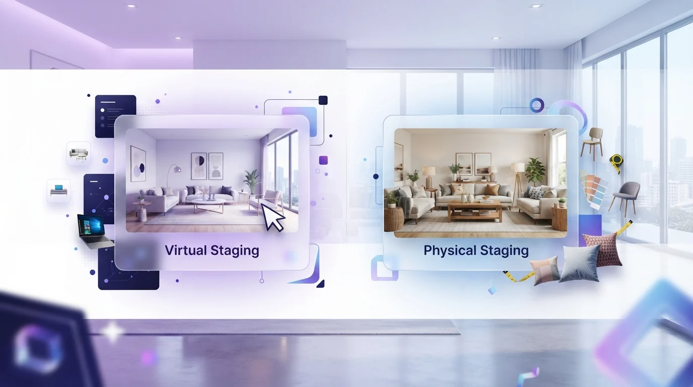 Virtual staging vs physical staging