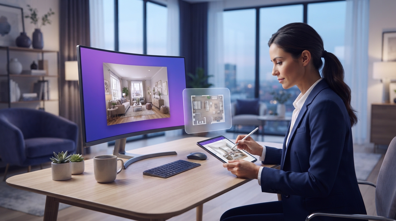 virtual staging services for brokers — illustration