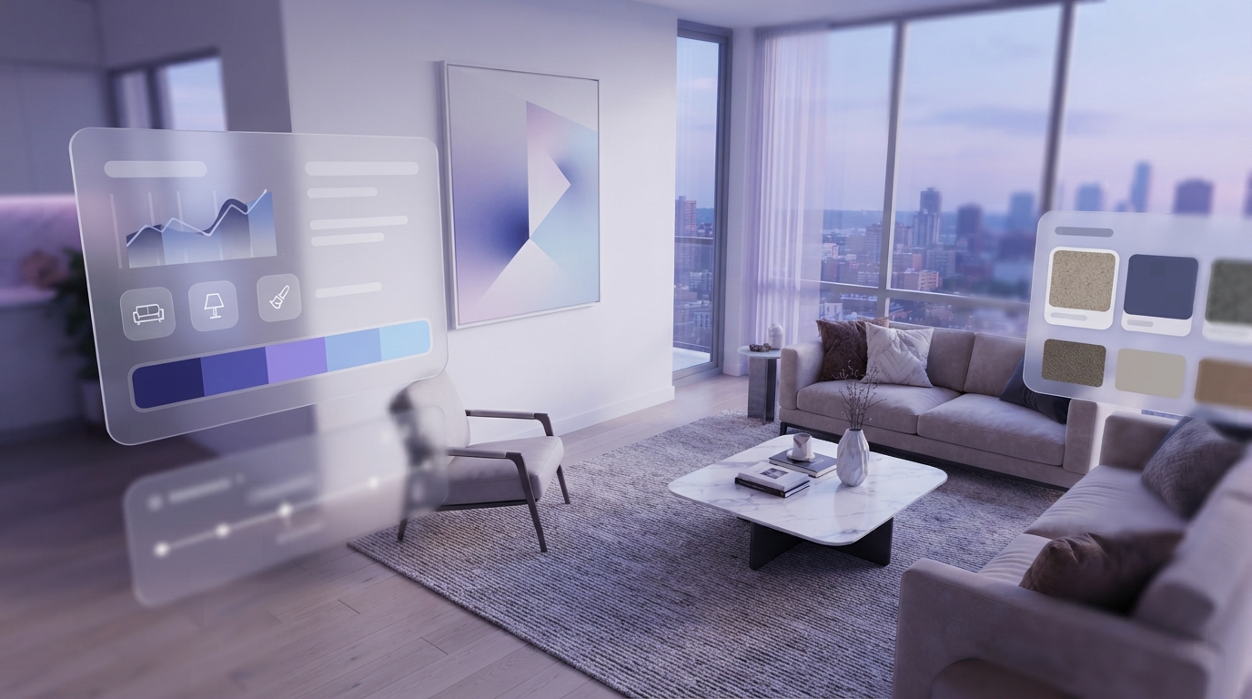 virtual property staging — illustration